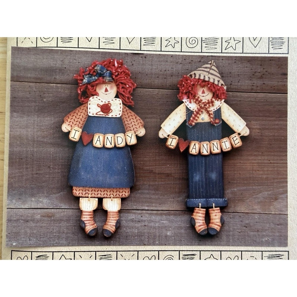 The Raggedys Tole Painting Pattern Packet By Country Faces Myra Mahy Uncut